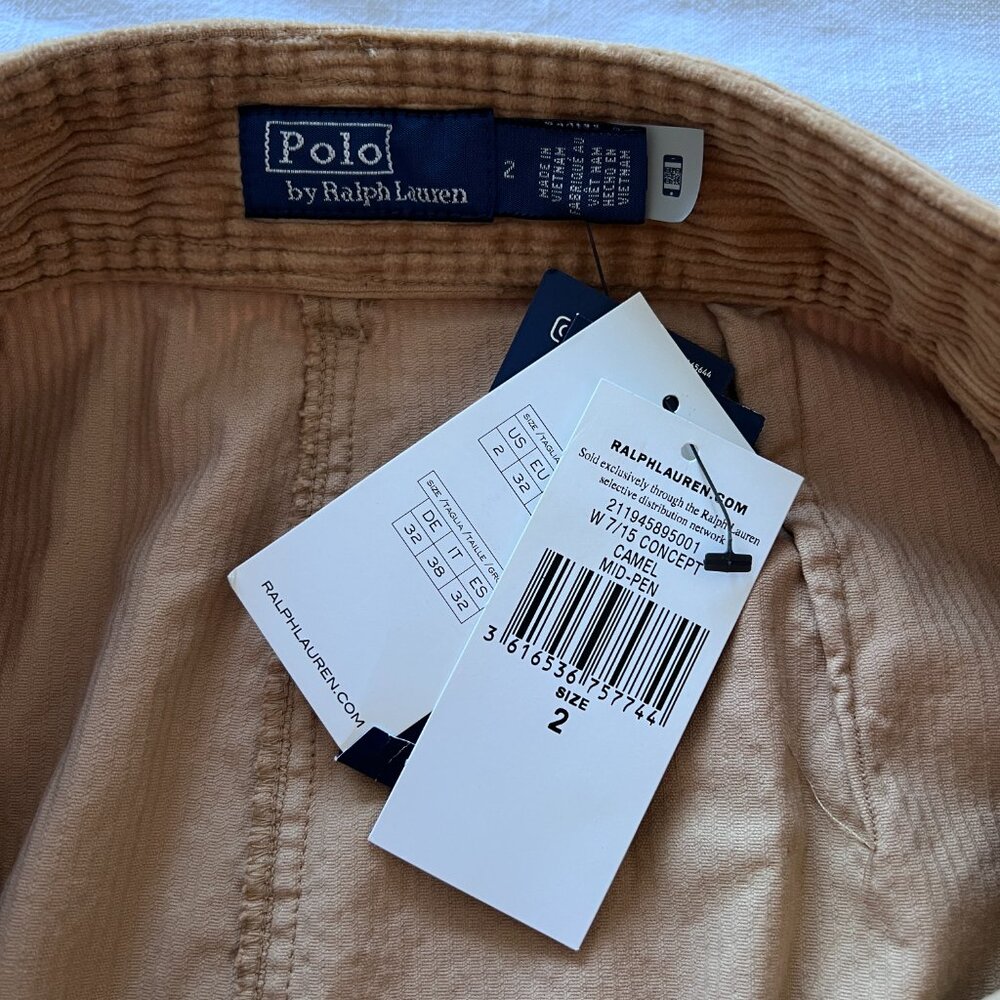 NWT Polo Ralph Lauren Cotton Corduroy Pencil Skirt - Picture 6 of 8